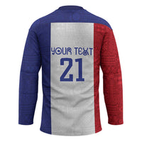 New Zealand Rugby Pacific Personalised Hockey Jersey Maori Style Tribal Tapa Pattern - Polynesian Pride