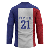 New Zealand Rugby Pacific Personalised Hockey Jersey Maori Style Tribal Tapa Pattern - Polynesian Pride