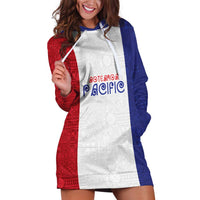 New Zealand Rugby Pacific Personalised Hoodie Dress Maori Style Tribal Tapa Pattern LT9 White - Polynesian Pride