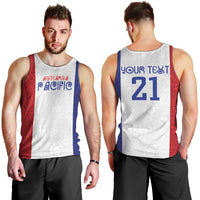 New Zealand Rugby Pacific Personalised Men Tank Top Maori Style Tribal Tapa Pattern