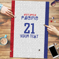 New Zealand Rugby Pacific Personalised Puzzle Maori Style Tribal Tapa Pattern - Polynesian Pride