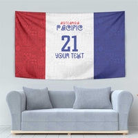 New Zealand Rugby Pacific Personalised Tapestry Maori Style Tribal Tapa Pattern