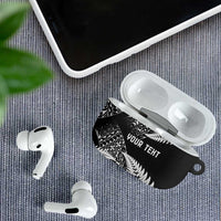 New Zealand Rugby Pacific Personalised AirPods Case All Black Maori Pasifika Fern Pattern - Polynesian Pride