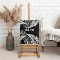 New Zealand Rugby Pacific Personalised Canvas Wall Art All Black Maori Pasifika Fern Pattern