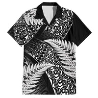 New Zealand Rugby Pacific Personalised Hawaiian Shirt All Black Maori Pasifika Fern Pattern