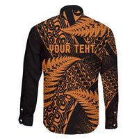 New Zealand Rugby Pacific Personalised Family Matching Puletasi and Hawaiian Shirt All Gold Maori Pasifika Fern Pattern LT9 - Polynesian Pride