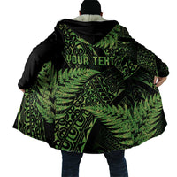 New Zealand Rugby Pacific Personalised Cloak All Lime Maori Pasifika Fern Pattern - Polynesian Pride