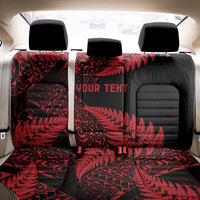 New Zealand Rugby Pacific Personalised Back Car Seat Cover All Red Maori Pasifika Fern Pattern LT9 - Polynesian Pride