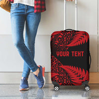 New Zealand Rugby Pacific Personalised Luggage Cover All Red Maori Pasifika Fern Pattern LT9 - Polynesian Pride