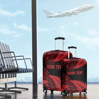 New Zealand Rugby Pacific Personalised Luggage Cover All Red Maori Pasifika Fern Pattern LT9 - Polynesian Pride