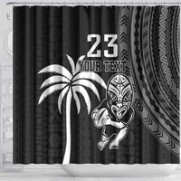 Custom Fiji New Zealand Rugby Shower Curtain Make History Together