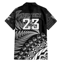 Custom Fiji New Zealand Rugby Family Matching Summer Maxi Dress and Hawaiian Shirt Cibi Dance with Black Fern LT9 - Polynesian Pride