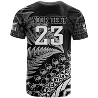 Custom Fiji New Zealand Rugby T Shirt Cibi Dance with Black Fern LT9 - Polynesian Pride