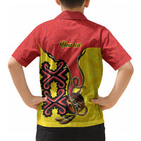 Personalised Papua New Guinea Oro Necklace Hawaiian Shirt Gold Melanesia Traditional Pattern