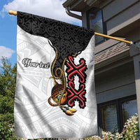 Personalised Papua New Guinea Oro Necklace Garden Flag Black Melanesia Traditional Pattern