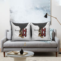 Personalised Papua New Guinea Oro Necklace Pillow Cover Black Melanesia Traditional Pattern