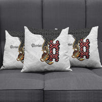 Personalised Papua New Guinea Oro Necklace Pillow Cover Black Melanesia Traditional Pattern