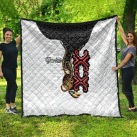 Personalised Papua New Guinea Oro Necklace Quilt Black Melanesia Traditional Pattern