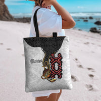 Personalised Papua New Guinea Oro Necklace Tote Bag Black Melanesia Traditional Pattern
