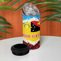 Personalised Torba PNG Forever 4 in 1 Can Cooler Tumbler Polynesian Sand Art - Polynesian Pride