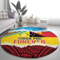 Torba PNG Forever Round Carpet Polynesian Sand Art - Polynesian Pride