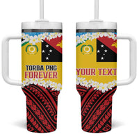 Personalised Torba PNG Forever Tumbler With Handle Polynesian Sand Art - Polynesian Pride