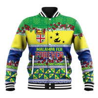 Personalised Malampa Fiji Forever Baseball Jacket Tagimoucia Polynesian Sand Drawing - Polynesian Pride