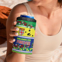 Personalised Malampa Fiji Forever 4 in 1 Can Cooler Tumbler Tagimoucia Polynesian Sand Drawing - Polynesian Pride