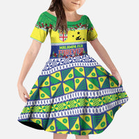 Personalised Malampa Fiji Forever Family Matching Off The Shoulder Long Sleeve Dress and Hawaiian Shirt Tagimoucia Polynesian Sand Drawing - Polynesian Pride