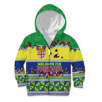 Personalised Malampa Fiji Forever Kid Hoodie Tagimoucia Polynesian Sand Drawing - Polynesian Pride
