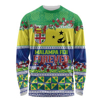 Personalised Malampa Fiji Forever Long Sleeve Shirt Tagimoucia Polynesian Sand Drawing - Polynesian Pride