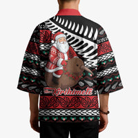 New Zealand Kiwi Santa Christmas Kimono He Wairua Kirihimete - Polynesian Pride