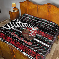 New Zealand Kiwi Santa Christmas Quilt Bed Set He Wairua Kirihimete - Polynesian Pride