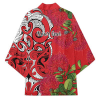 Personalised New Zealand Koru Pohutukawa Kimono Meri Kirihimete Aroha for Christmas - Polynesian Pride