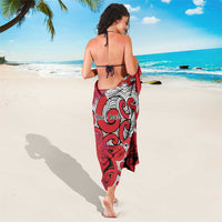 Personalised New Zealand Koru Pohutukawa Sarong Meri Kirihimete Aroha for Christmas - Polynesian Pride
