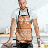 Hawaiian Hibiscus Honu Apron Gold Mele Kalikimaka Palaka Spirit - Polynesian Pride