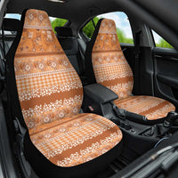 Hawaiian Hibiscus Honu Car Seat Cover Gold Mele Kalikimaka Palaka Spirit - Polynesian Pride