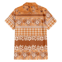 Hawaiian Hibiscus Honu Hawaiian Shirt Gold Mele Kalikimaka Palaka Spirit LT9 - Polynesian Pride