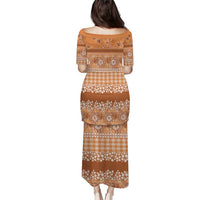 Hawaiian Hibiscus Honu Puletasi Gold Mele Kalikimaka Palaka Spirit - Polynesian Pride