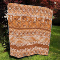 Hawaiian Hibiscus Honu Quilt Gold Mele Kalikimaka Palaka Spirit - Polynesian Pride