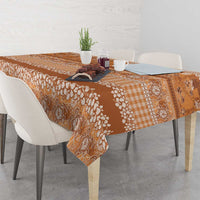 Hawaiian Hibiscus Honu Tablecloth Gold Mele Kalikimaka Palaka Spirit - Polynesian Pride