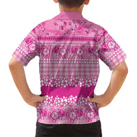 Hawaiian Hibiscus Honu Family Matching Summer Maxi Dress and Hawaiian Shirt Pink Mele Kalikimaka Palaka Spirit LT9 - Polynesian Pride