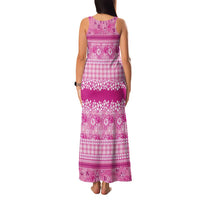 Hawaiian Hibiscus Honu Family Matching Tank Maxi Dress and Hawaiian Shirt Pink Mele Kalikimaka Palaka Spirit LT9 - Polynesian Pride
