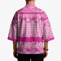 Hawaiian Hibiscus Honu Kimono Pink Mele Kalikimaka Palaka Spirit - Polynesian Pride