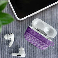 Hawaiian Hibiscus Honu AirPods Case Purple Mele Kalikimaka Palaka Spirit LT9 - Polynesian Pride