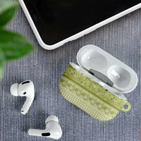 Hawaiian Hibiscus Honu AirPods Case Sage Green Mele Kalikimaka Palaka Spirit LT9 - Polynesian Pride