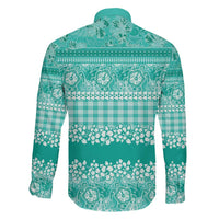 Hawaiian Hibiscus Honu Family Matching Mermaid Dress and Hawaiian Shirt Turquoise Mele Kalikimaka Palaka Spirit LT9 - Polynesian Pride