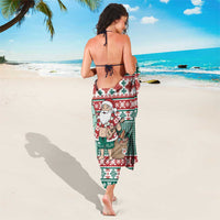 Hawaiian Funny Santa Surf Sarong Mele Kalikimaka Palaka Quilt Pattern - Polynesian Pride