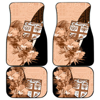 Bula Fiji Vintage Fijian Masi Pattern Car Mats Peach Fuzz Unique LT9 Peach Fuzz - Polynesian Pride