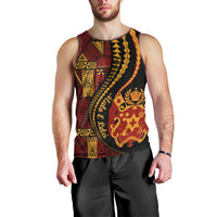Vintage Tonga Malo E Lelei Ngatu Pattern Men Tank Top LT9 - Polynesian Pride